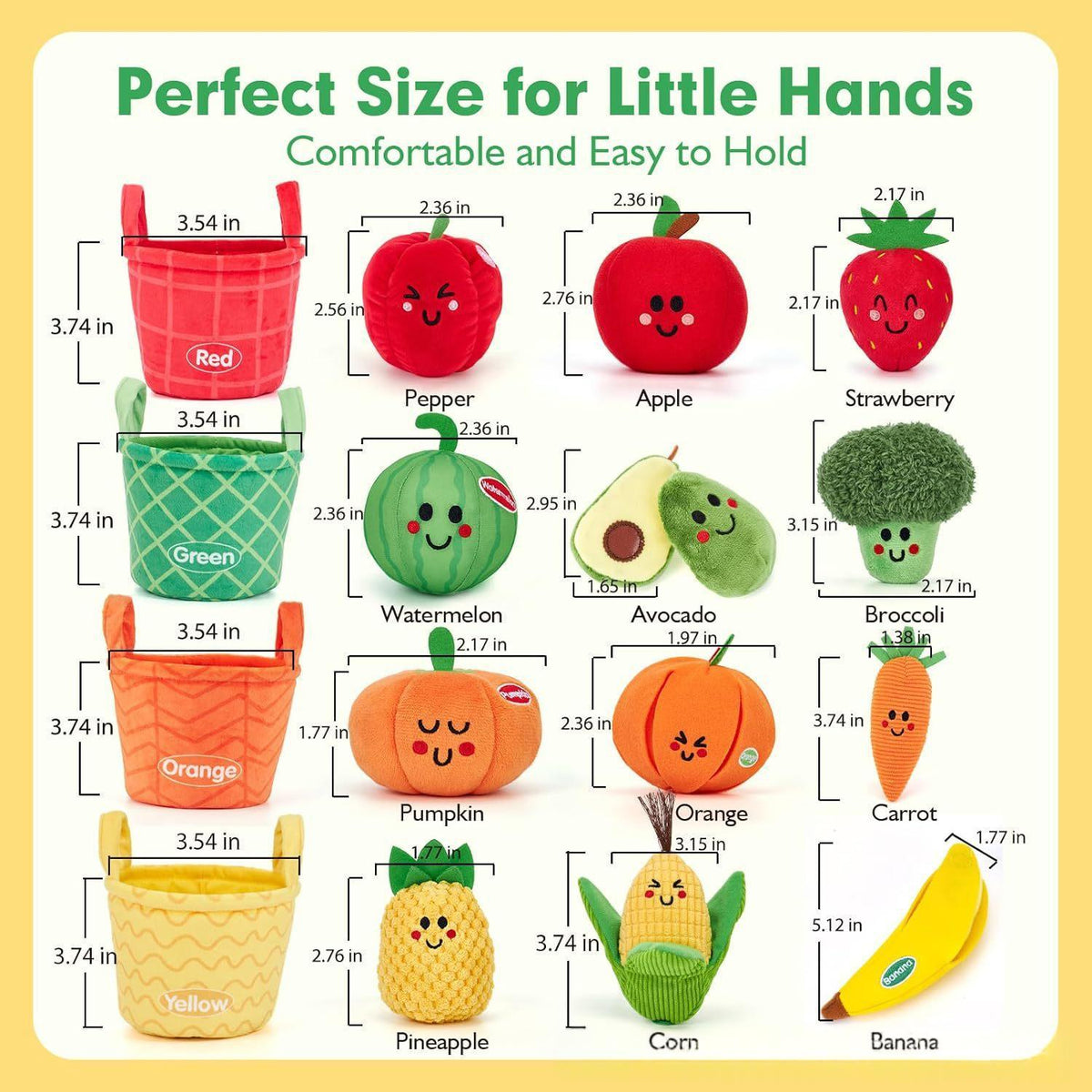 Made for Little Hands – Montessori Fruit & Vegetable Toy