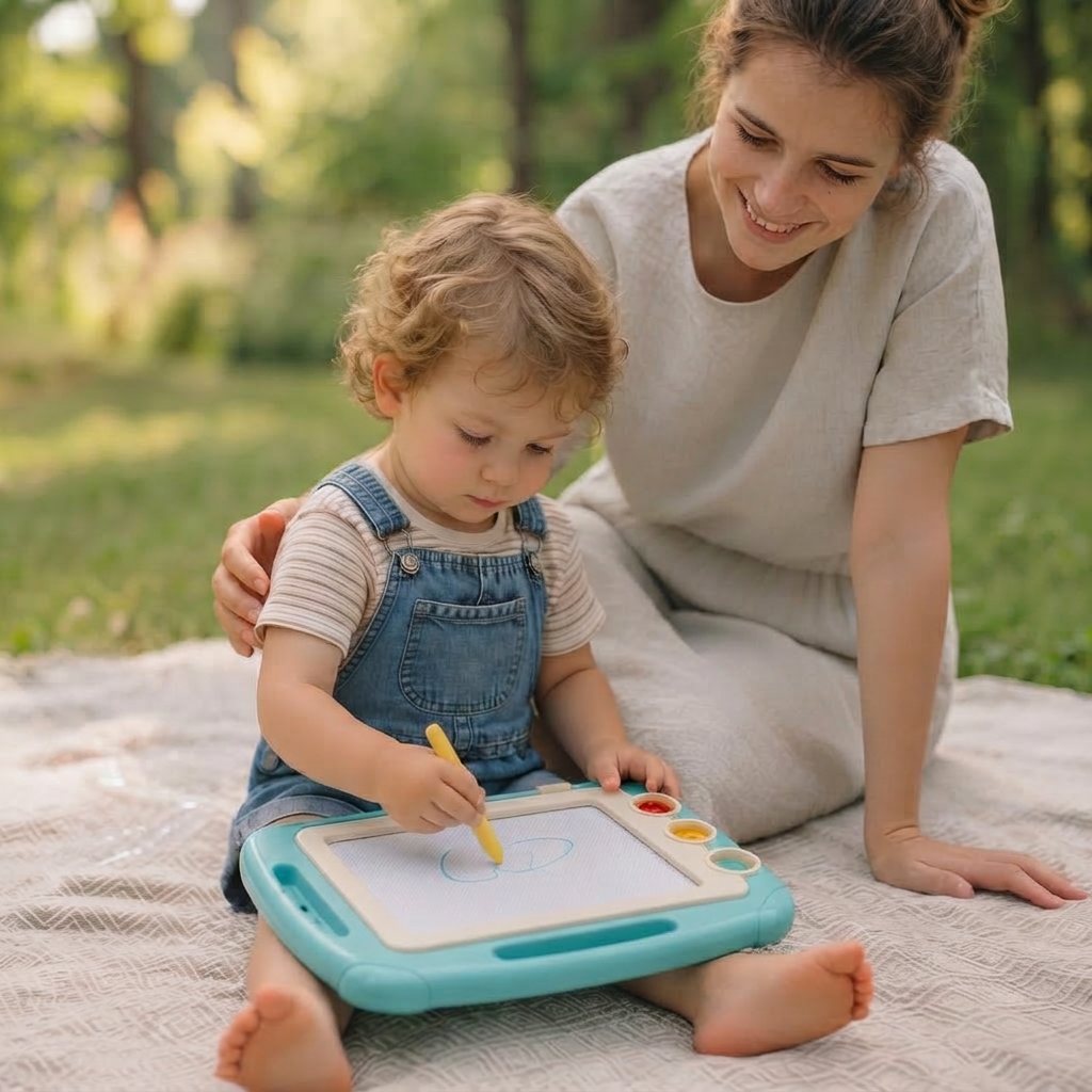Toddler Drawing Board in the Park