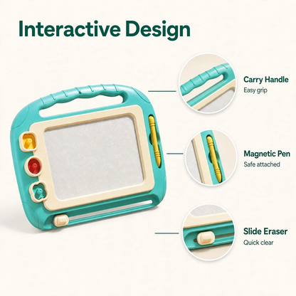 Scribble & Erase Magnetic Drawing Board for Toddlers