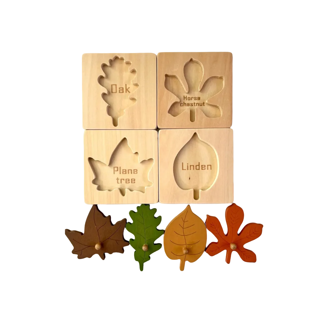 Maple Leaf Puzzle 4 Leaf Shapes