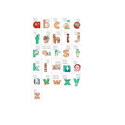 Picture Letter Flash Cards