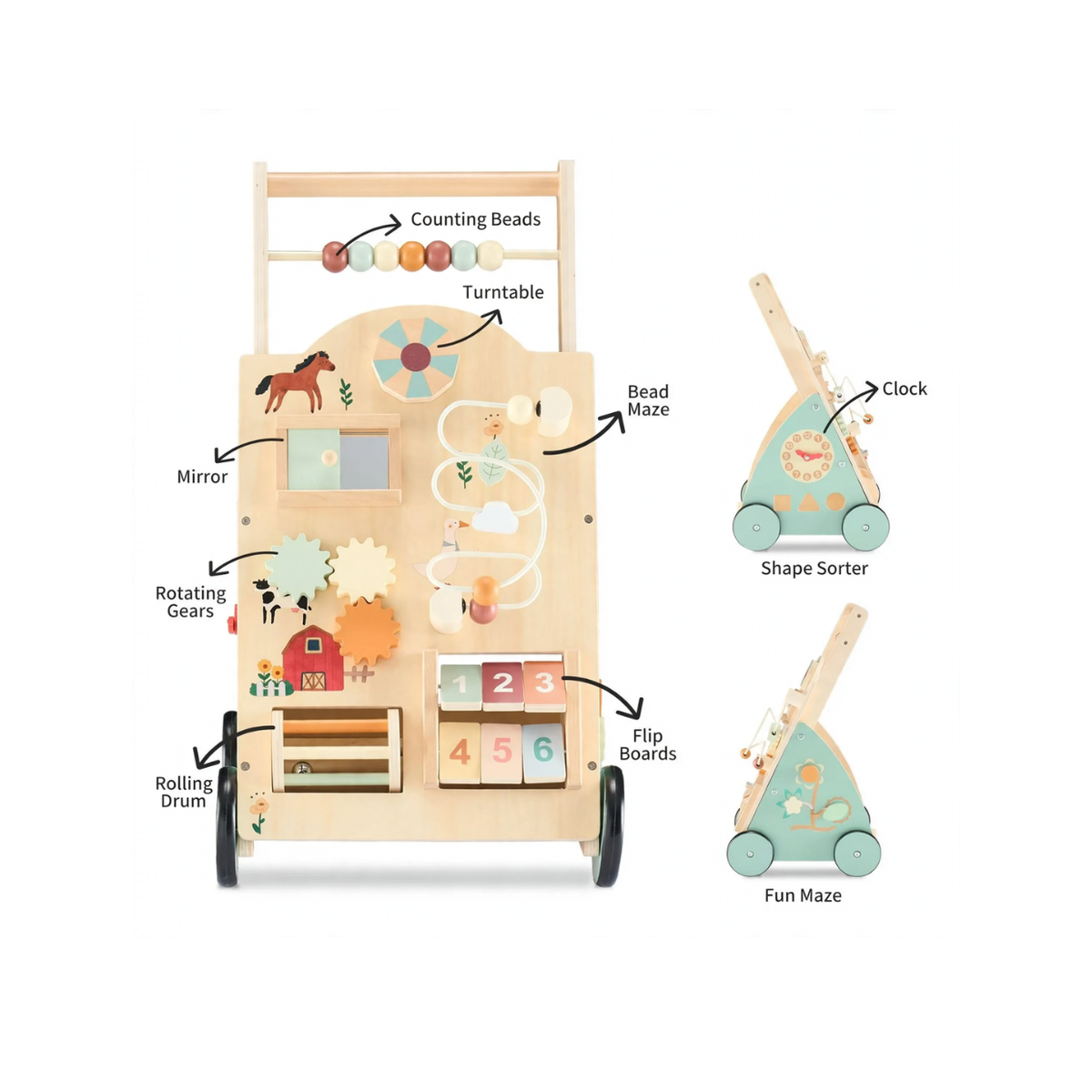 Wooden Activity Walker