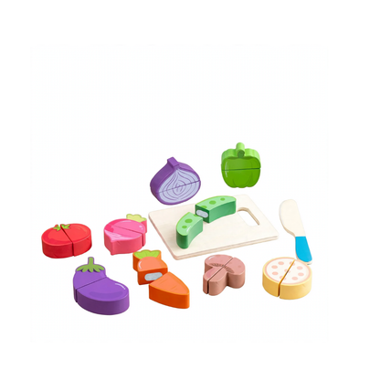 Wooden Cut & Play Vegetable Set