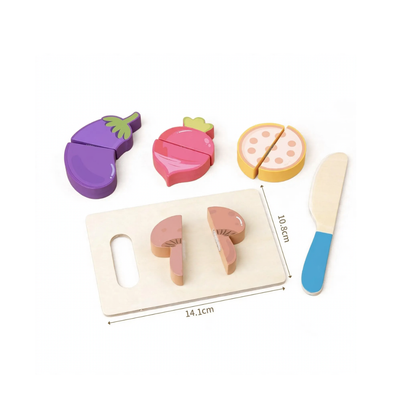 Wooden Cut & Play Vegetable Set