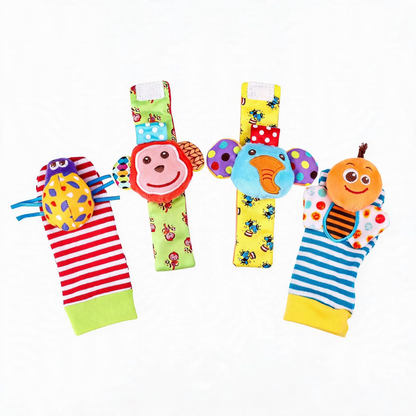 Baby Wrist & Foot Rattle Set